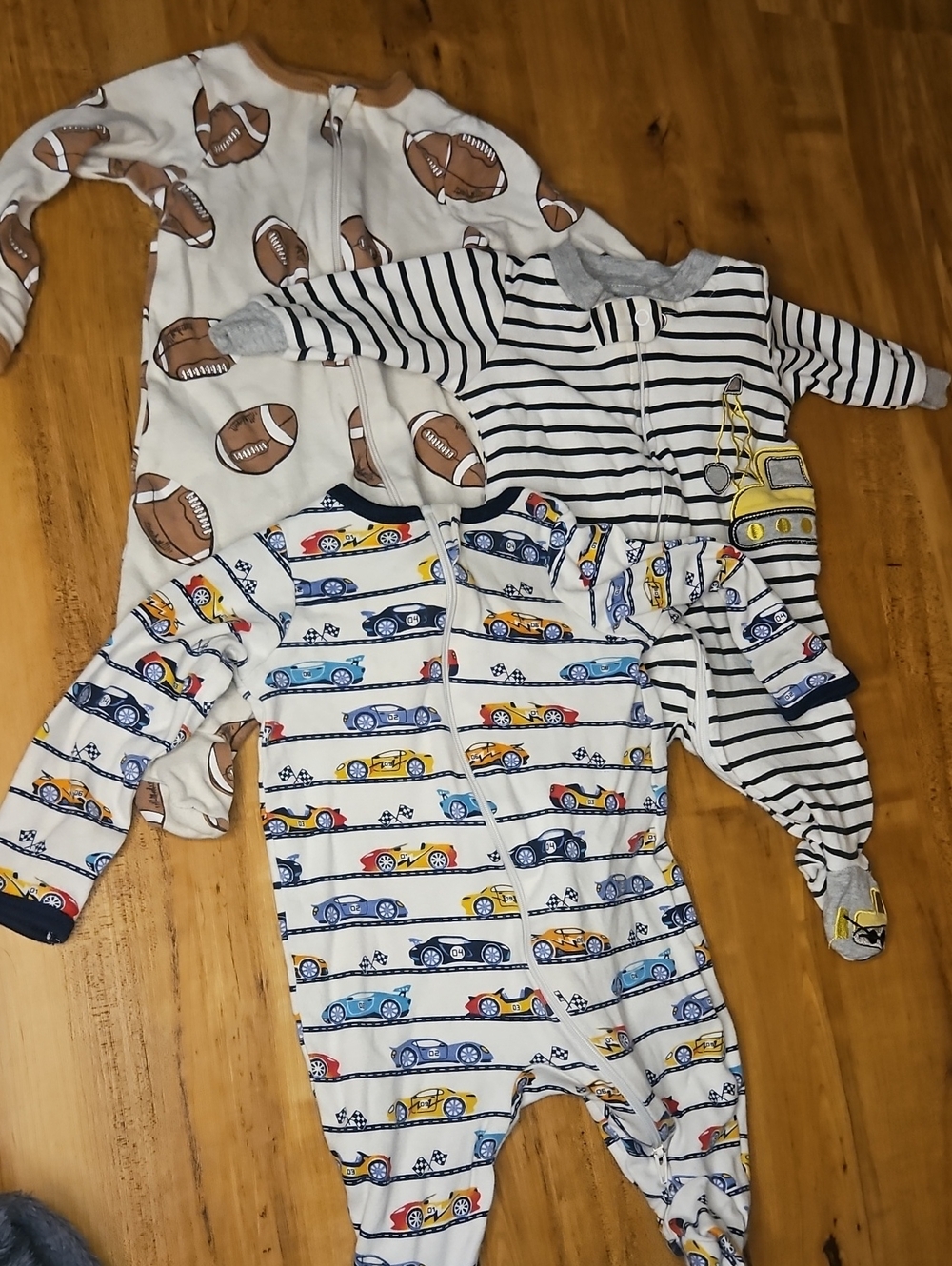 3 0-3 Month Sleepwear Onsies
